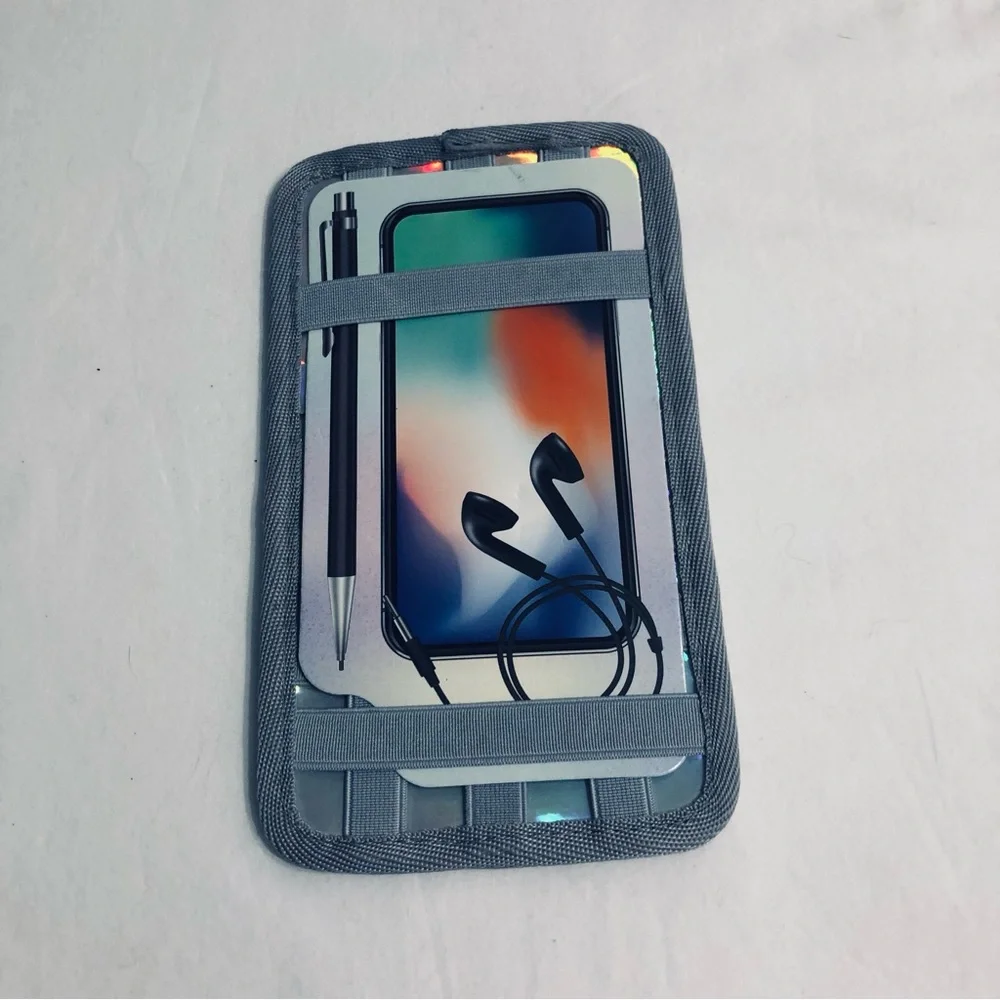 Accessories cellphones headphones pen Organizer. Gray